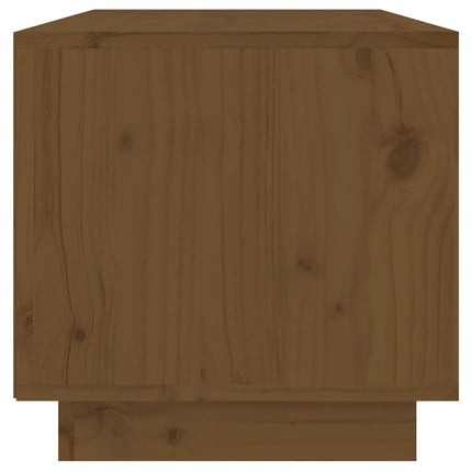 tv-bord 60x35x35 cm massivt fyrretræ gyldenbrun