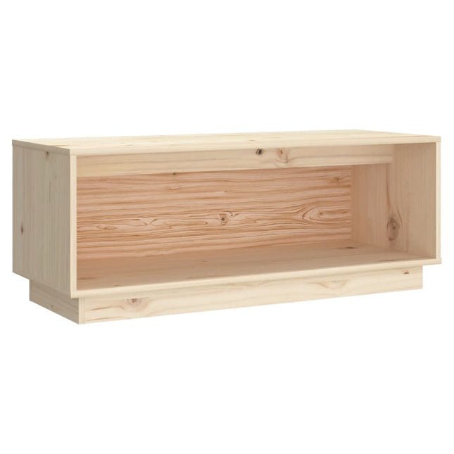 tv-bord 90x35x35 cm massivt fyrretræ