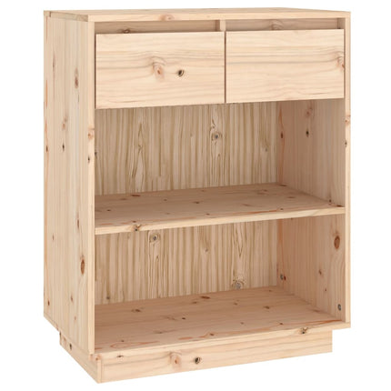 konsolskab 60x34x75 cm massivt fyrretræ