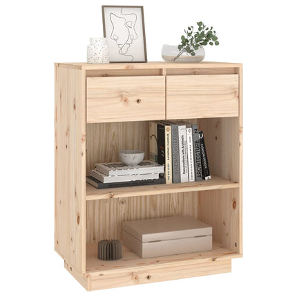 konsolskab 60x34x75 cm massivt fyrretræ