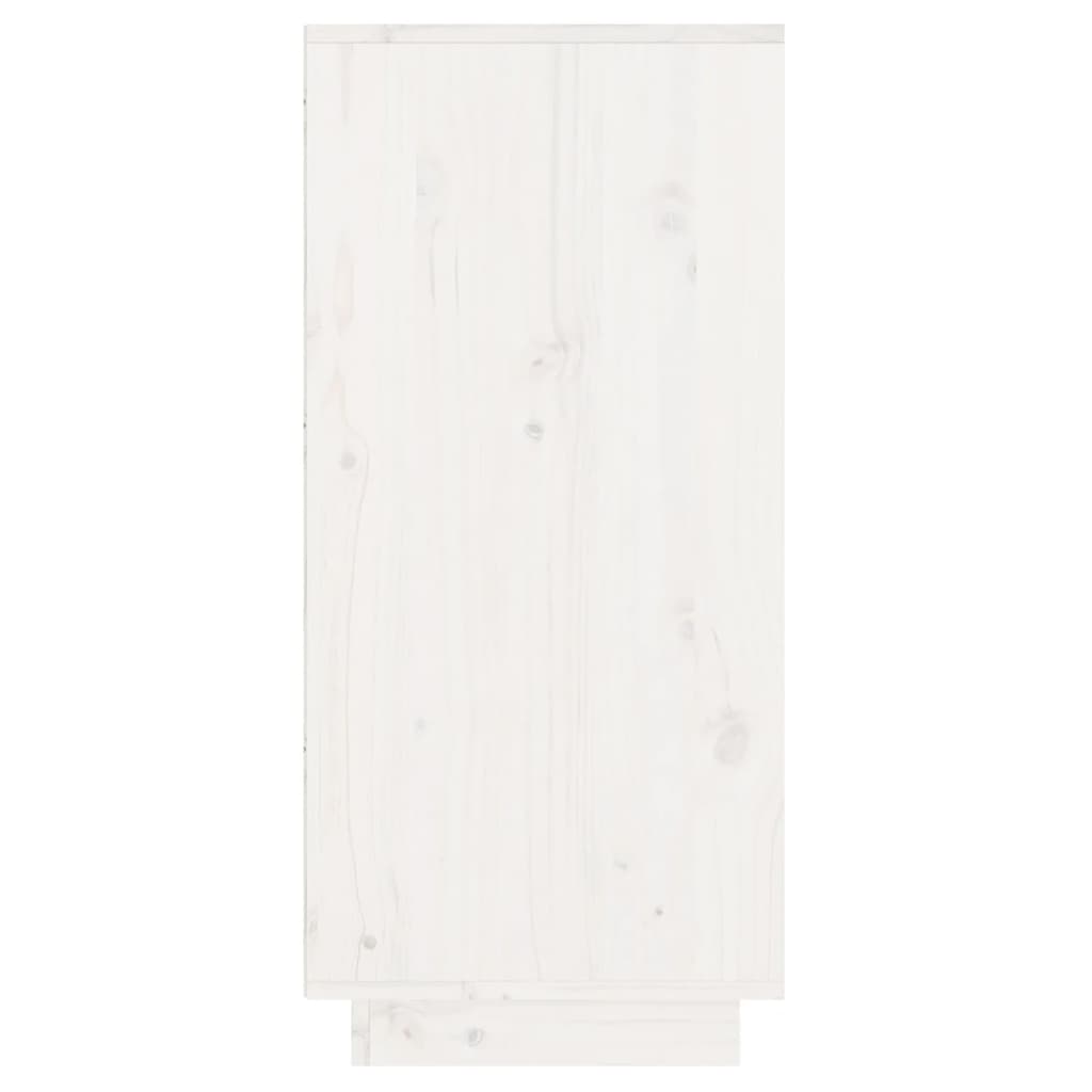 konsolskab 60x34x75 cm massivt fyrretræ hvid