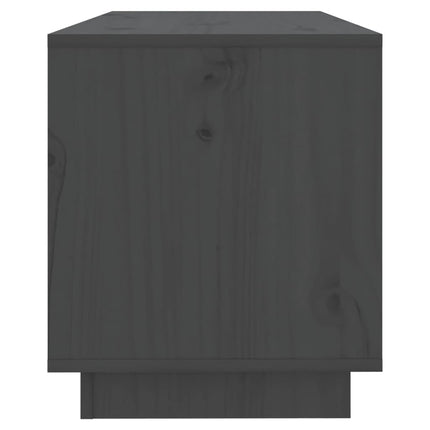 tv-bord 74x34x40 cm massivt fyrretræ grå