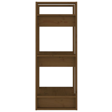 bogreol/rumdeler 41x35x91 cm massivt fyrretræ gyldenbrun