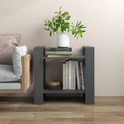 bogreol/rumdeler 60x35x57 cm massivt fyrretræ grå