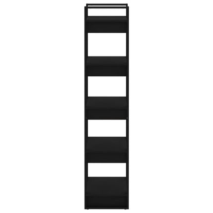 bogreol/rumdeler 60x35x160 cm massivt træ sort