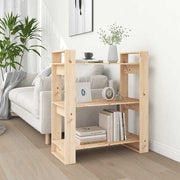 bogskab/rumdeler 80x35x91 cm massivt træ fyrretræ