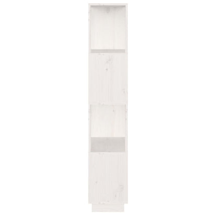 bogreol/rumdeler 51x25x132 cm massivt fyrretræ hvid