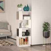 bogreol/rumdeler 51x25x132 cm massivt fyrretræ hvid