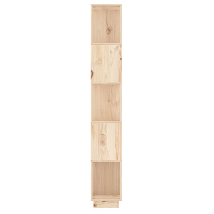 bogreol/rumdeler 51x25x163,5 cm massivt fyrretræ