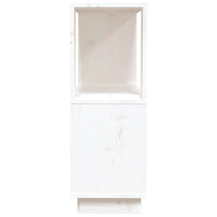 bogreol/rumdeler 80x25x70 cm massivt fyrretræ hvid