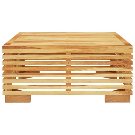 sofabord til haven 69,5x69,5x31 cm massivt teaktræ