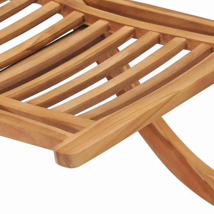 foldbar havestol 50x90x69 cm massivt teaktræ