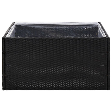 havebord 80x80x40 cm polyrattan sort