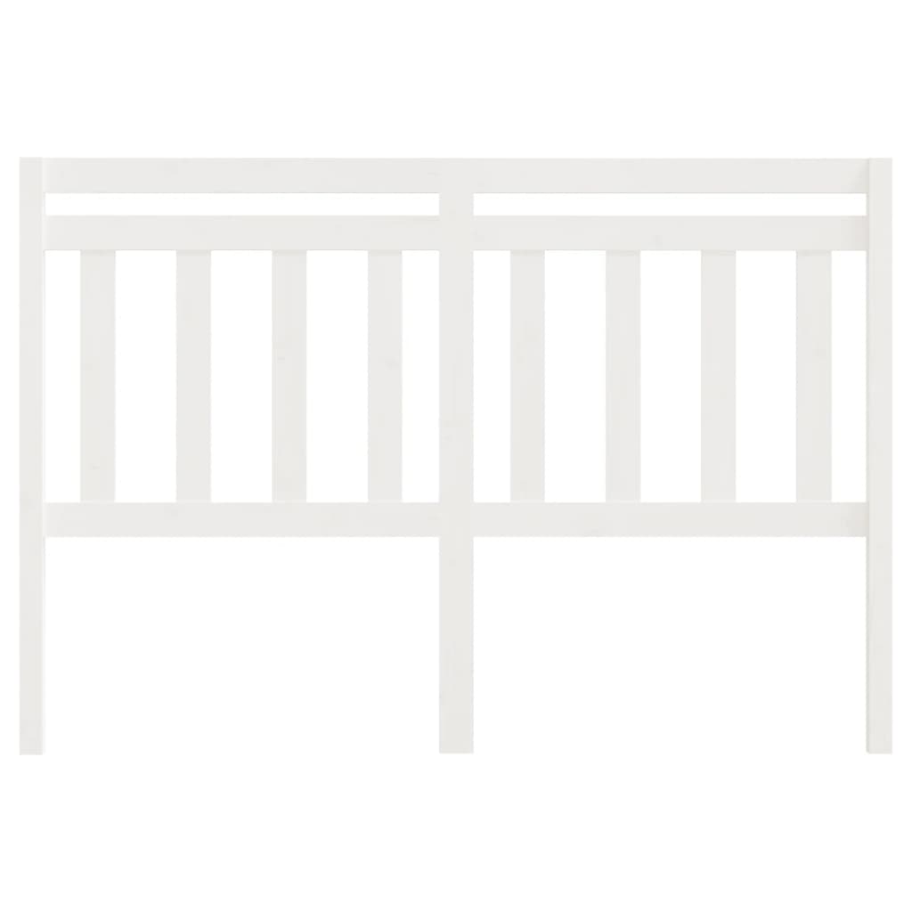 sengegærde 140x4x100 cm massivt fyrretræ hvid
