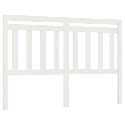 sengegærde 156x4x100 cm massivt fyrretræ hvid