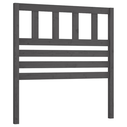 sengegærde 96x4x100 cm massivt fyrretræ grå