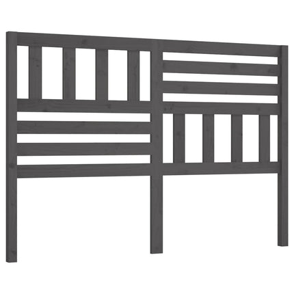 sengegærde 166x4x100 cm massivt fyrretræ grå