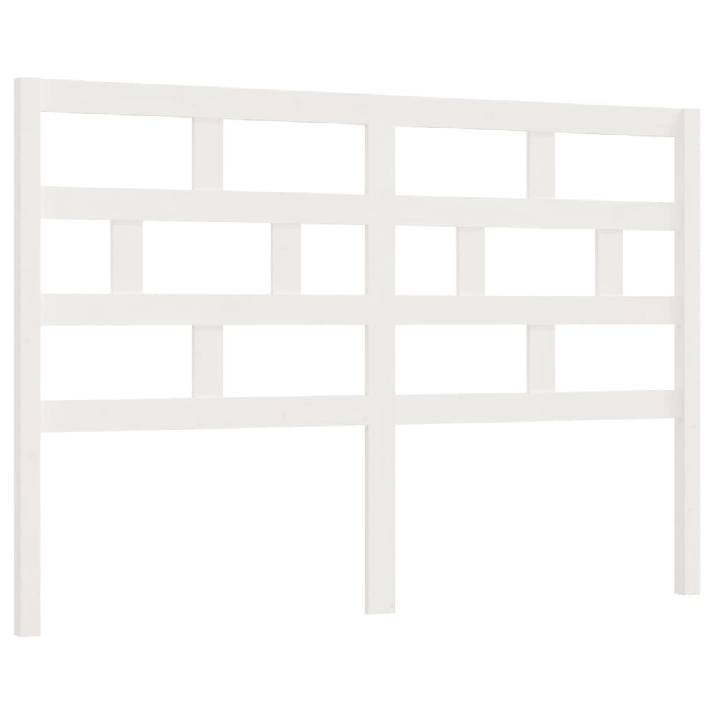 sengegærde 156x4x100 cm massivt fyrretræ hvid