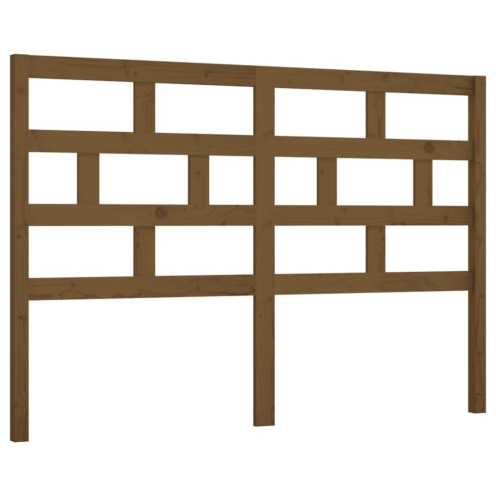 sengegærde 156x4x100 cm massivt fyrretræ gyldenbrun