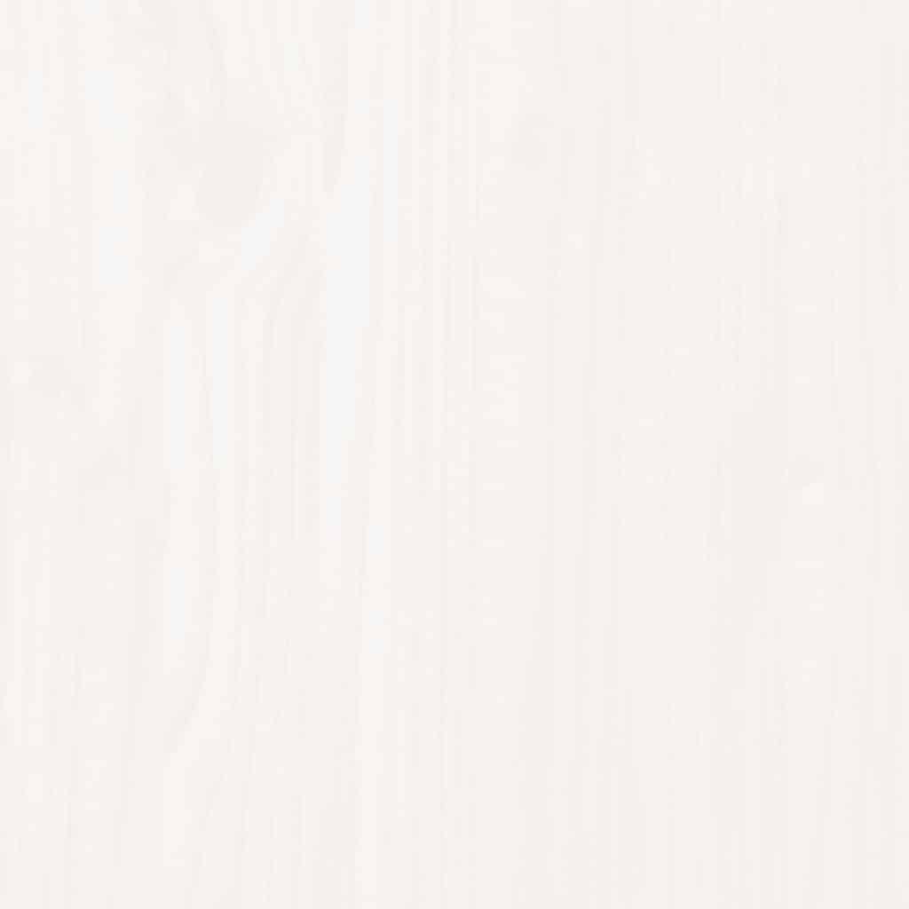 sengebord 40x35x61,5 cm massivt fyrretræ hvid