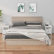 sengeborde 2 stk. 40x35x49 cm massivt fyrretræ hvid