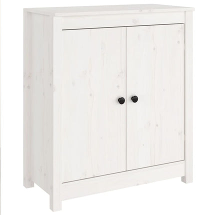 skænk 70x35x80 cm massivt fyrretræ hvid