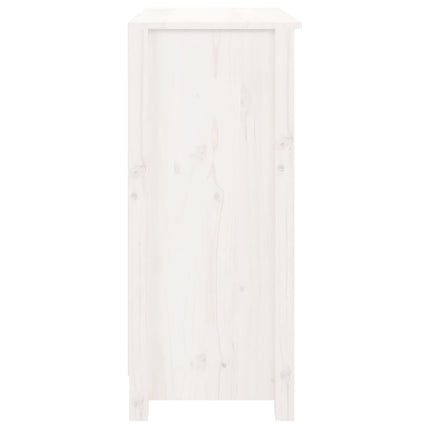 skænk 70x35x80 cm massivt fyrretræ hvid