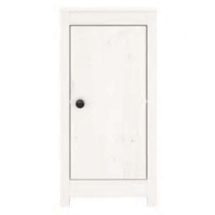 skænk 39x35x80 cm massivt fyrretræ hvid