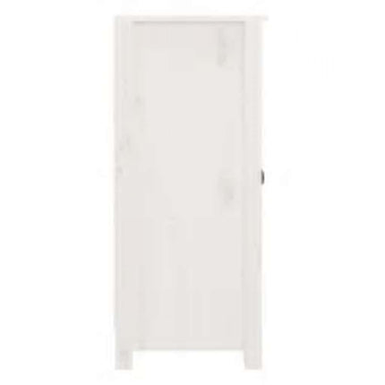 skænk 39x35x80 cm massivt fyrretræ hvid
