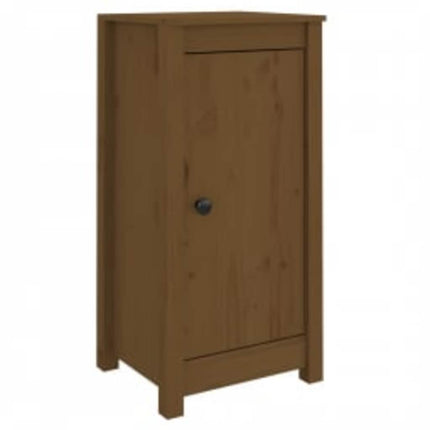 skænk 39x35x80 cm massivt fyrretræ gyldenbrun
