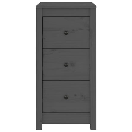 skænke 2 stk. 40x35x80 cm massivt fyrretræ grå