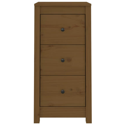 skænke 2 stk. 40x35x80 cm massivt fyrretræ gyldenbrun
