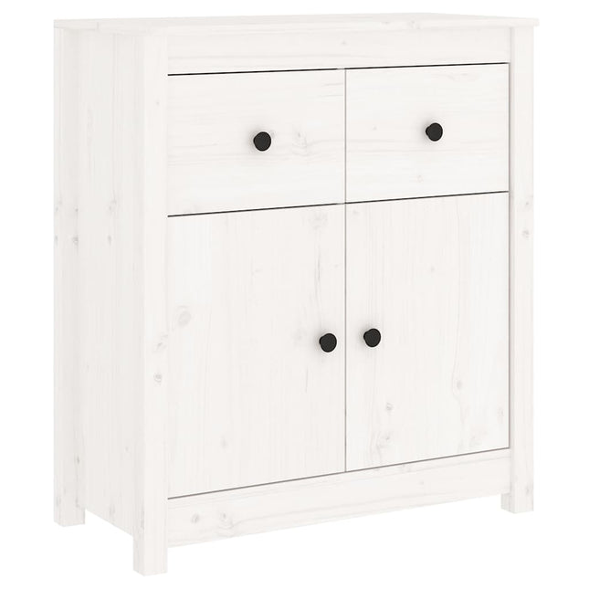 skænk 70x35x80 cm massivt fyrretræ hvid