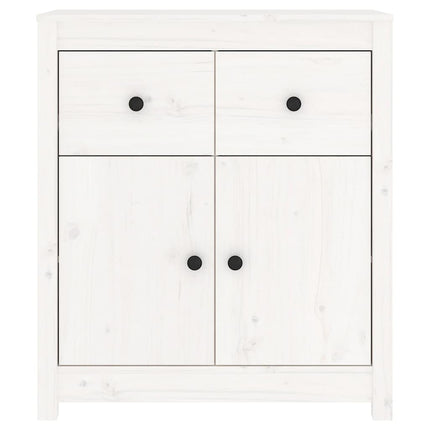 skænk 70x35x80 cm massivt fyrretræ hvid