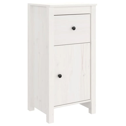 skænke 2 stk. 40x35x80 cm massivt fyrretræ hvid
