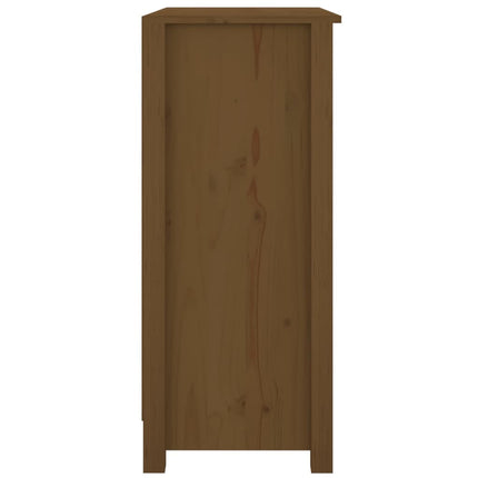 skænk 70x35x80 cm massivt fyrretræ gyldenbrun