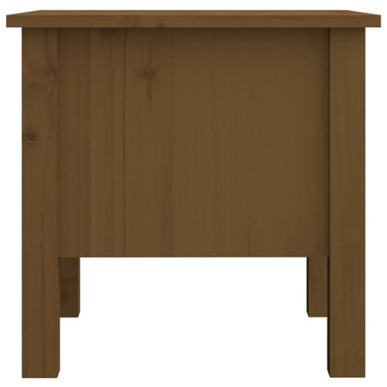 sideborde 2 stk. 40x40x39 cm massivt fyrretræ gyldenbrun