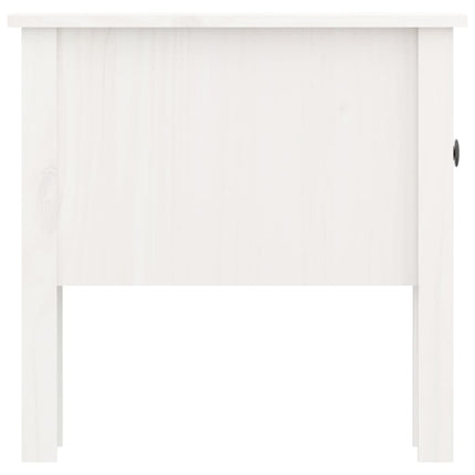 sideborde 2 stk. 50x50x49 cm massivt fyrretræ hvid