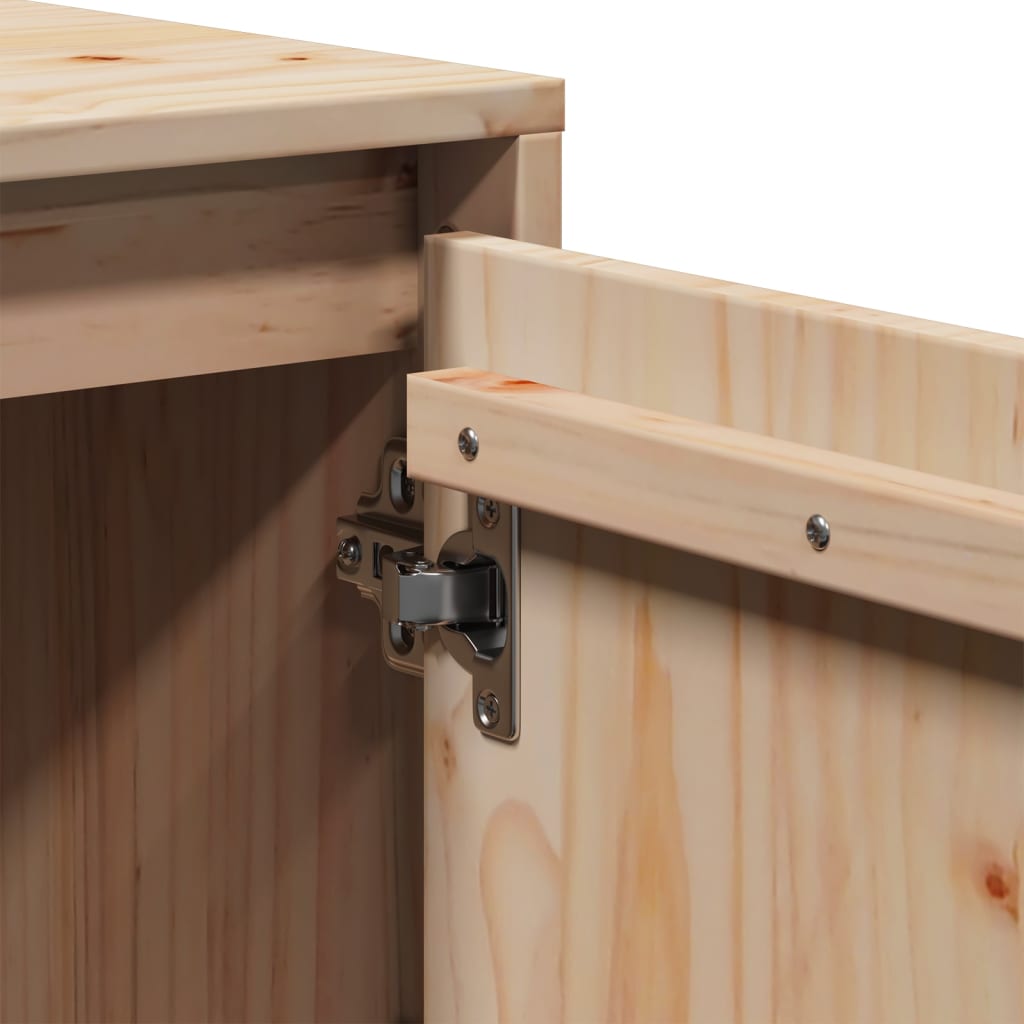 tv-bord 110,5x35x44 cm massivt fyrretræ