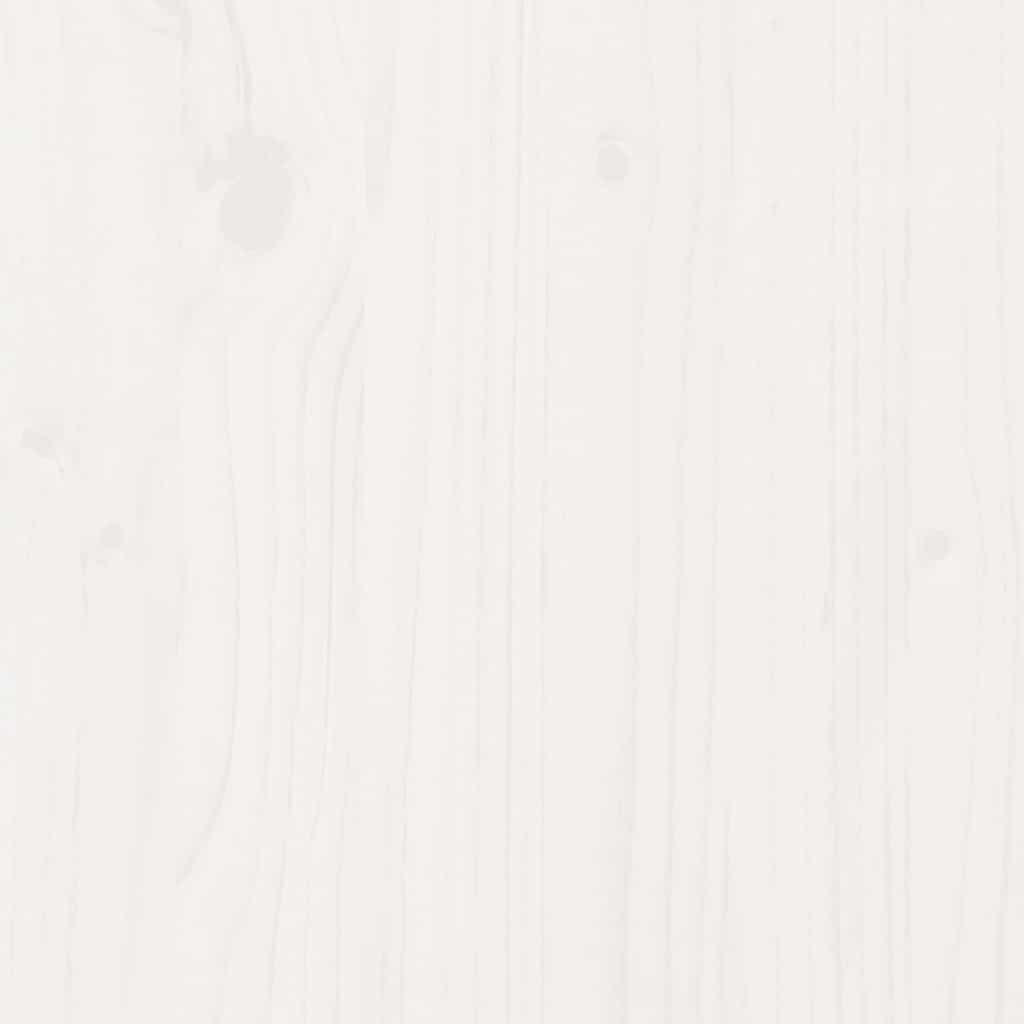 tv-bord 110,5x35x44 cm massivt fyrretræ hvid