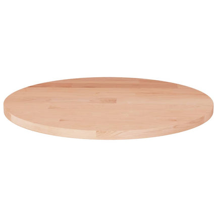 rund bordplade Ø30x1,5 cm ubehandlet massivt egetræ
