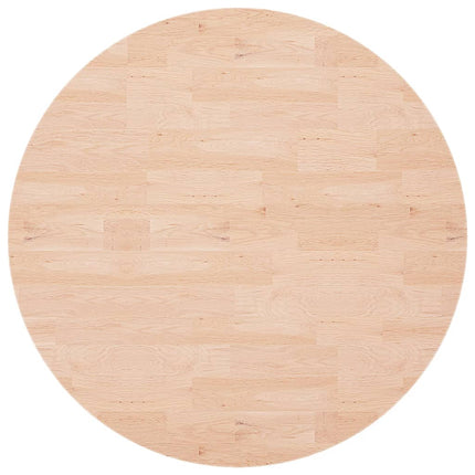 rund bordplade Ø90x1,5 cm ubehandlet massivt egetræ