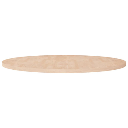 rund bordplade Ø90x2,5 cm ubehandlet massivt egetræ
