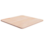 firkantet bordplade 50x50x1,5 cm ubehandlet massivt egetræ