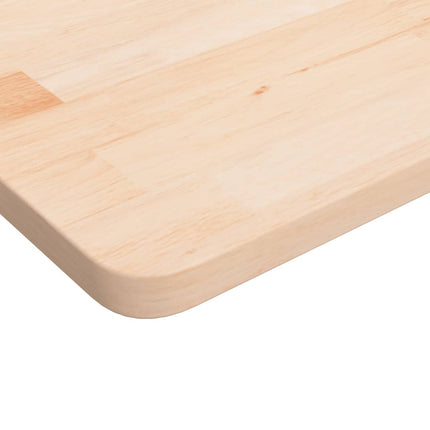 firkantet bordplade 50x50x2,5 cm ubehandlet massivt egetræ