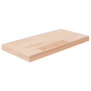 hyldeplade 40x20x2,5 cm ubehandlet massivt egetræ