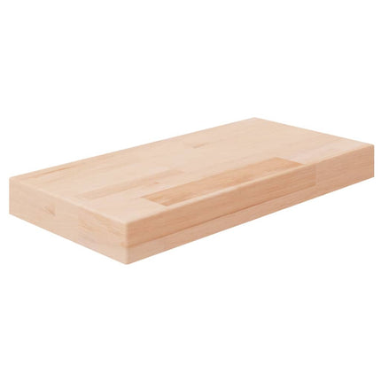 hyldeplade 40x20x4 cm ubehandlet massivt egetræ