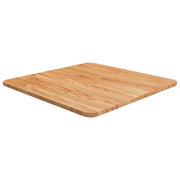firkantet bordplade 50x50x1,5 cm behandlet massivt eg lysebrun
