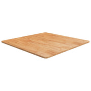 firkantet bordplade 80x80x1,5 cm behandlet massivt eg lysebrun