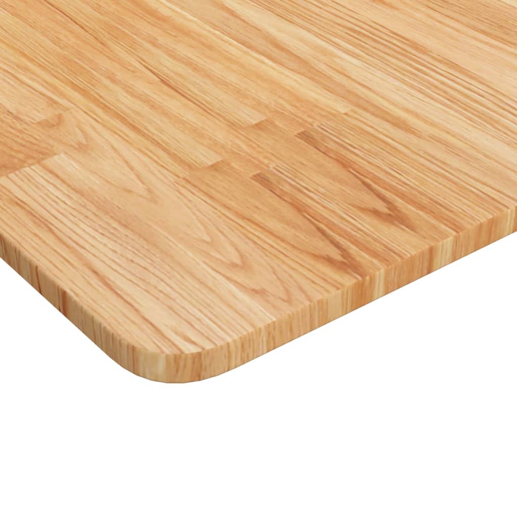 bordplade til badeværelse 80x40x1,5 cm massivt træ lysebrun